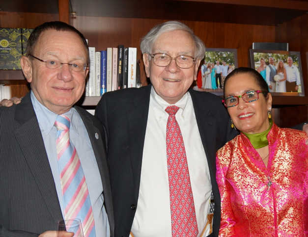 Warren Buffett with Prof. Rafi Beyar and Dr. Esty Golan