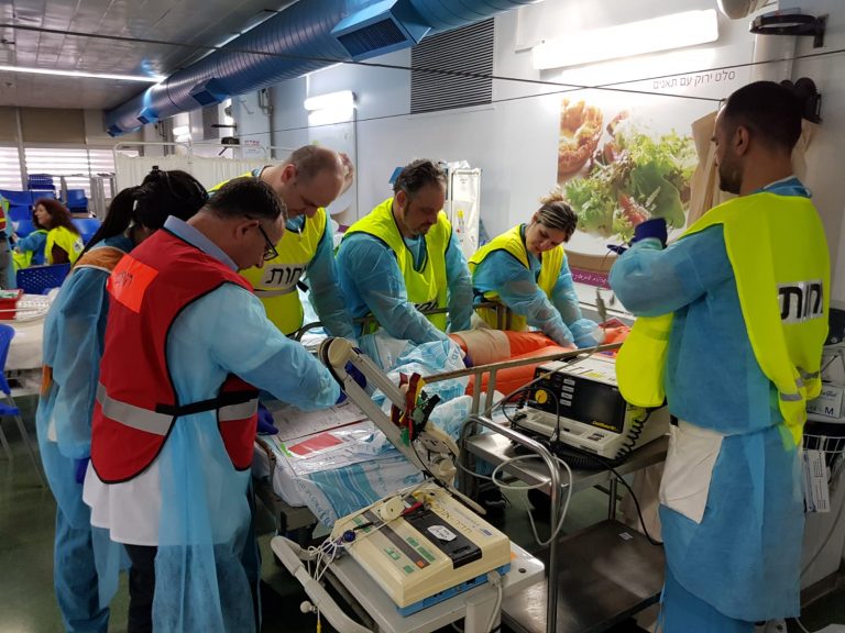 Mass Casualty Drill Held at Rambam
