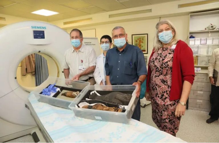 Rambam Performs CT on Rare Egyptian Mummies from the National Maritime Museum Collection