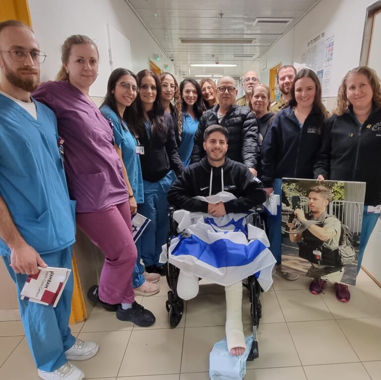 Seriously Wounded in Jenin, a Soldier’s Remarkable Recovery is Celebrated at Rambam