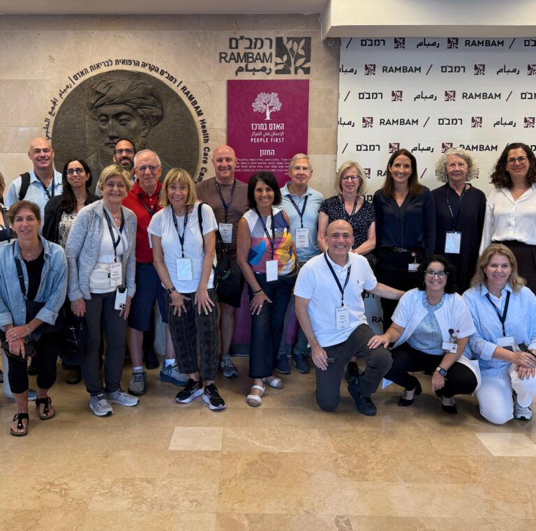 Honoring 50 Years of Cancer Research: ICRF Delegation Visits Rambam